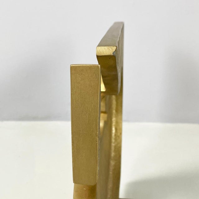 Italian Modern Brutalist Brass Sculpture by Edmondo Cirillo, 1970s For Sale - Image 13 of 18