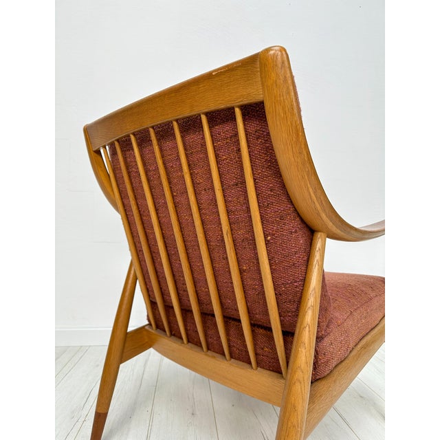 Vintage Danish FD 145 Armchair in Oak by Peter Hvidt & Orla Mølgaard ​​nielsen, 1950s For Sale - Image 6 of 10