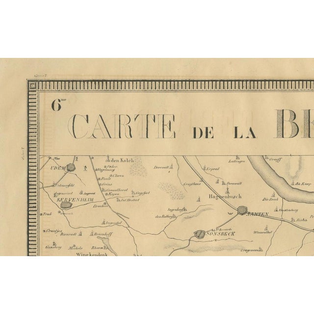 Map of the Rhine River Region by Vandermaelen, 1821 For Sale - Image 5 of 11