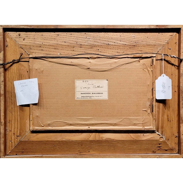 Blue George Ratkai - Three Artists Playing the Jazz- 1960s Painting For Sale - Image 8 of 10