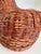 Wood Vintage Woven Rattan Chicken Basket With Lid For Sale - Image 7 of 11
