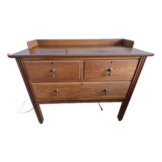 Early 20th Century Restored Oak Sideboard For Sale