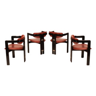 Pamplona Chairs by Augusto Savini for Pozzi, 1960s, Set of 4 For Sale