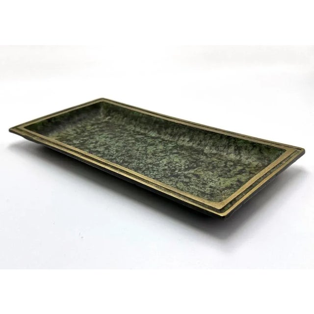 Mid-Century Modern Tray in Bronze from Hagenauer Workshops, 1960s For Sale - Image 3 of 8