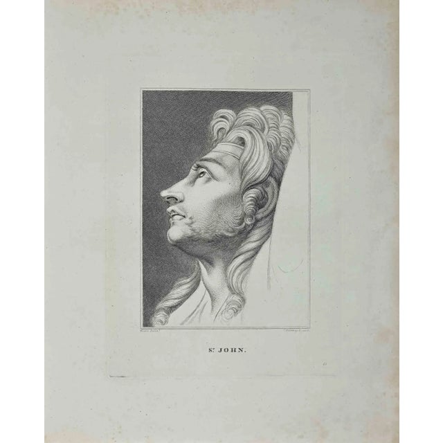 Portrait of s. John is an original artwork realized by heinrich fuseli (1741 - 1825). Original etching from j.c. Lavater's...