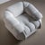 1970s 20th Century Pair of White Lounge Chairs by Adriano Piazzesi, Italy For Sale - Image 5 of 9