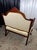 Late 19th Century Victorian Carved Mahogany Settee in Shimmering Cream & Gold Ball and Claw Feet For Sale - Image 10 of 13