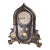 19th Century American Victorian Gothic Revival Iron Faced Mantle Clock For Sale