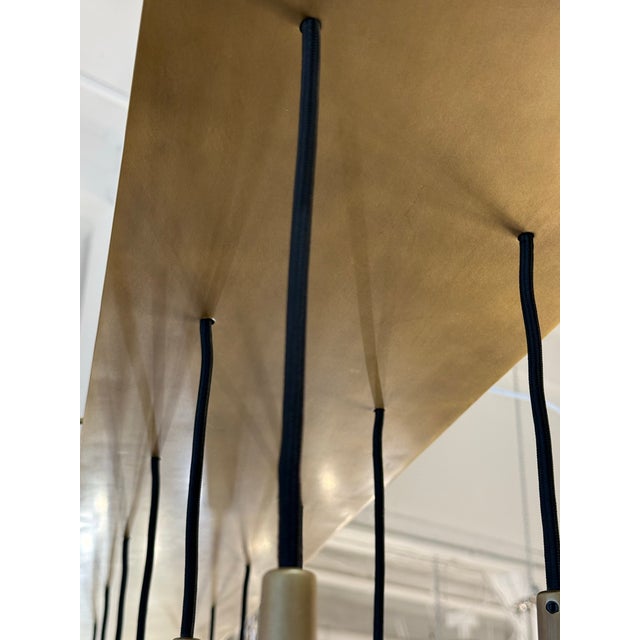 Jonathan Browning for Restoration Hardware Aquitaine Twelve Light Linear Chandelier For Sale - Image 9 of 12