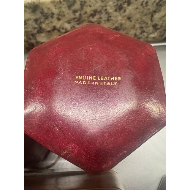 Animal Skin Lot of 5 Mid 20th Century, Fine Italian Leather Jewelry, Trinket, and Keepsake Storage Cases. Various Sizes For Sale - Image 7 of 11