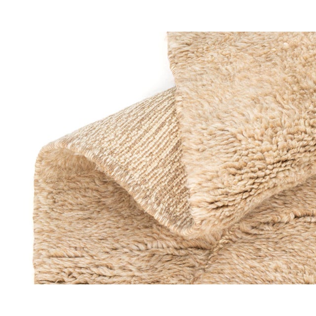 Textile Hand-Knotted Wool Rug by Azele Studio For Sale - Image 7 of 11