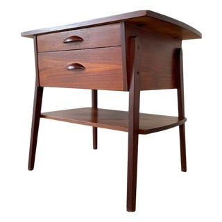 Mid-Century Danish Teak Craft Table with Drawers, 1960s For Sale