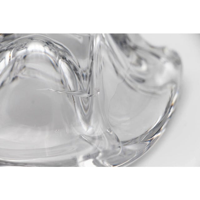 1960s Set of Four Vintage Crystal Ashtrays, Two Signed Val Saint-Lambert For Sale - Image 9 of 13