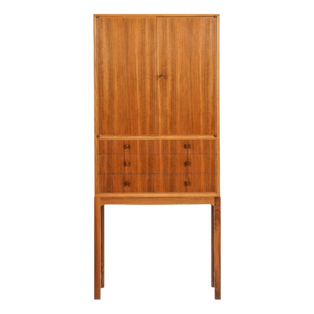 Vintage Model Lillbo Cabinet by Carl Malmsten, Sweden, 1960s For Sale