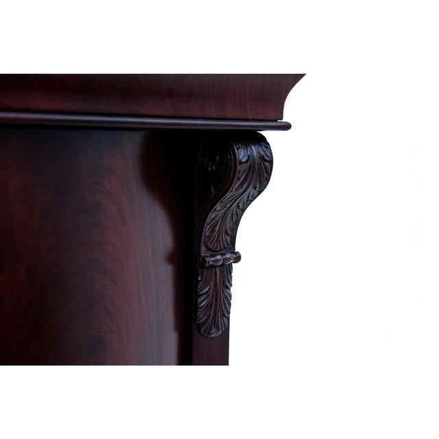 Brown Biedermeier Cabinet, Northern Europe, 1860s For Sale - Image 8 of 11