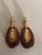 Metal 1980s Trifari Faux Tortoise Lucite Gold Abstract Dangle Earrings, A Pair For Sale - Image 7 of 7