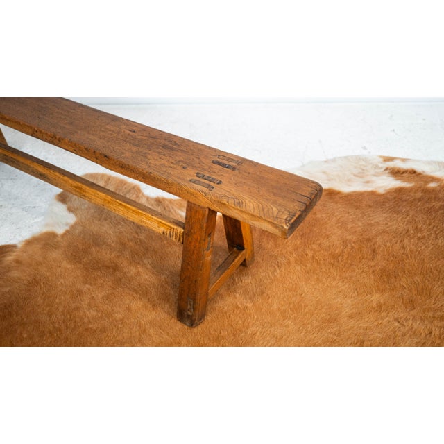 Early 20th Century European Brutalist Wabi Sabi Bench For Sale - Image 14 of 17