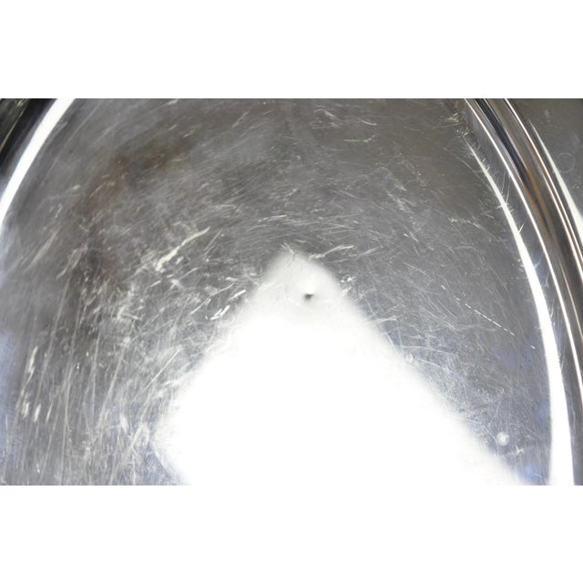 Silver Vintage Baroque by Wallace 258 Victorian Silver Plated Oval Serving Platter Tray For Sale - Image 8 of 12