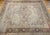 Tan 19th Century Agra Rug, Hand-Knotted Wool, Geometric Design, Pale Purple & Gray, 12' X 14’ For Sale - Image 8 of 18