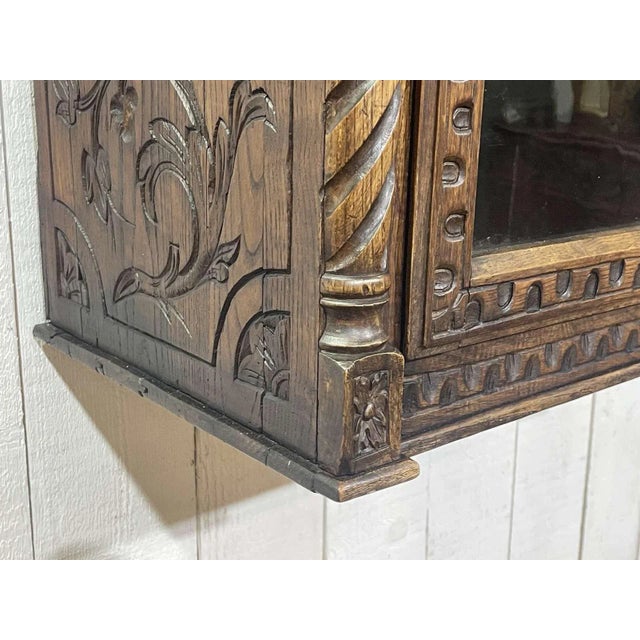 Chestnut Wall Display Case, 19th Century For Sale - Image 6 of 13