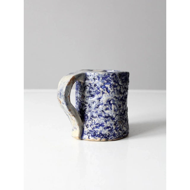 Contemporary Vintage Studio Pottery Mug For Sale - Image 3 of 12