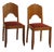 Art Deco Oak Chairs, 1930, Set of 2 For Sale