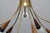 Brass, Teak and Opaline Glass Chandelier by Rupert Nikoll, Austria, 1960s For Sale - Image 12 of 18