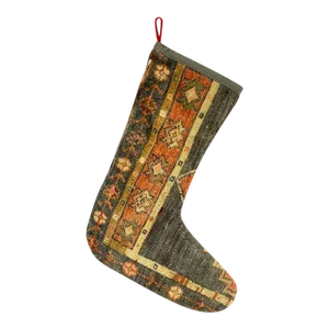 Turkish Kilim Rug Christmas Stocking
