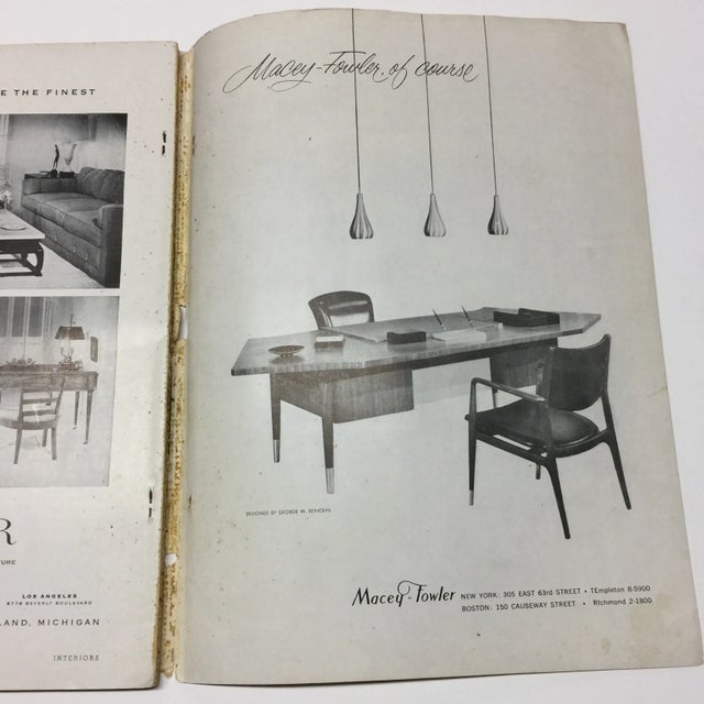 1950s Vintage Interiors Architecture Magazine For Sale - Image 10 of 12