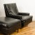 Mid-Century Modern Black Leather Reclining Lounge Chair With Ottoman Designed by Milo Baughman for James Inc Articulate Seating For Sale - Image 3 of 8