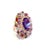 Not Yet Made - Made To Order Bochic “Orient” Amethyst & Ruby & Multi Gem Cocktail Ring Set 18K & Silver, Size 6 For Sale - Image 5 of 12