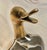 Vintage Mid Century Modern Brass and Glass Duck Luca Bojola for Licio Zanetti For Sale - Image 10 of 12