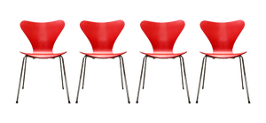 Model 3107 Chairs by Arne Jacobsen for Fritz Hansen, Denmark, 1997, Set of 4