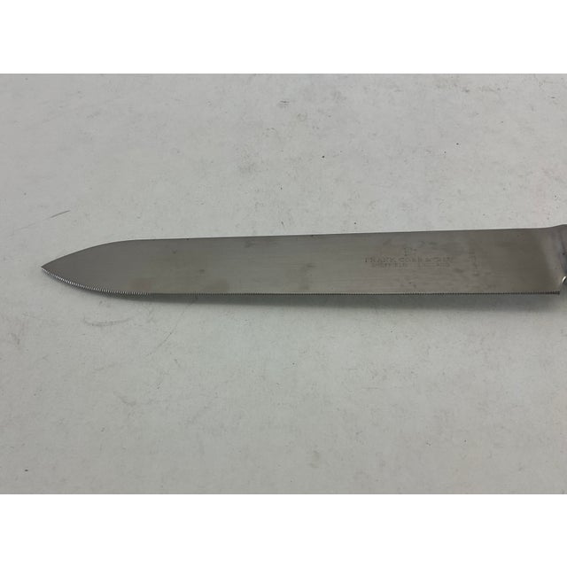 Frank Cobb & Co 1980s Silver Bridal Cake Knife., Du Barry For Sale - Image 4 of 14