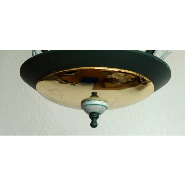 Metal Italian Brass and Glass Lead Crystal Chandelier from Artigian Fabbrica Lambadari, 1960s For Sale - Image 7 of 16
