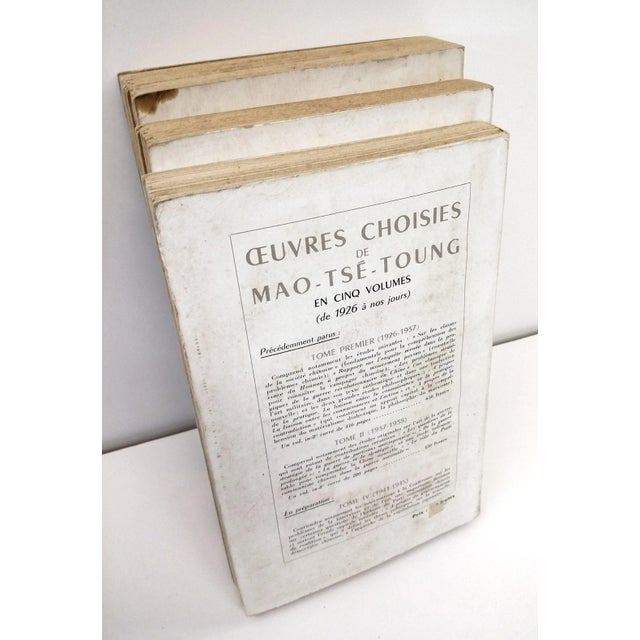 French Chairman Mao Tse Tung Collectible - 3 Volume Set For Sale - Image 3 of 10