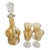 Antique Art Deco Bohemian Amber Glass Decanter Set, 1920s, Set of 7 For Sale - Image 3 of 13