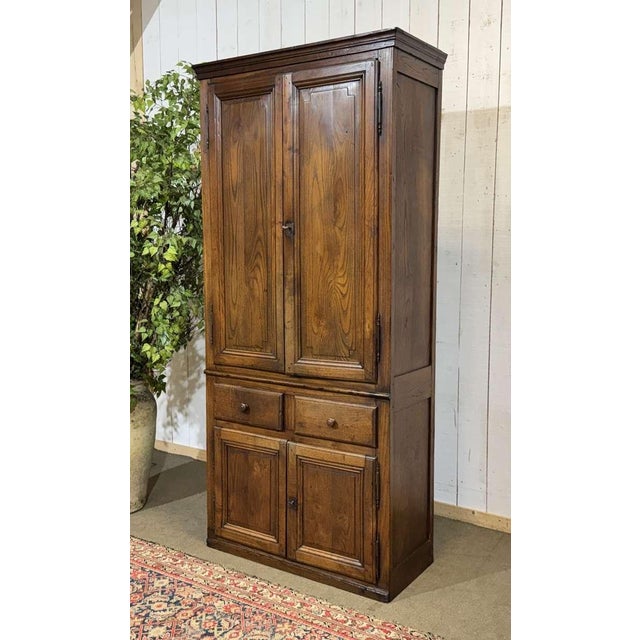 Antique Chestnut Four-Door Cabinet, 1800s For Sale - Image 6 of 15
