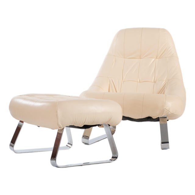 Earth Chair & Ottoman Attributed to Percival Lafer, 1970s For Sale
