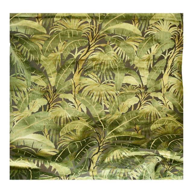 Lee Jofa Heavy Upholstery Fabric Forest Green Foliage - 3.75+ Yards Long For Sale