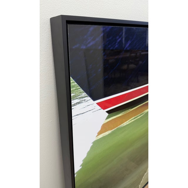 21st Century, Untitled, Abstract, Framed Photograph on Acm of Boat Reflection in Water, Artist Geoffrey Baris For Sale - Image 4 of 7