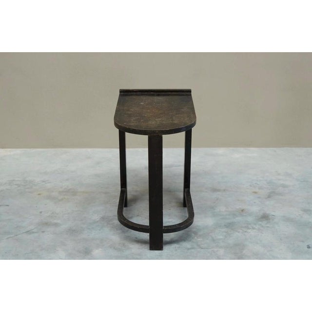 1930s Rationalist Side Table in Ebonized Oak, 1930s For Sale - Image 5 of 11