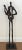 Brutalist Vintage Giacometti-Style Brutalist Bronze Guitarist Sculpture 25" Tall, EUC For Sale - Image 3 of 6