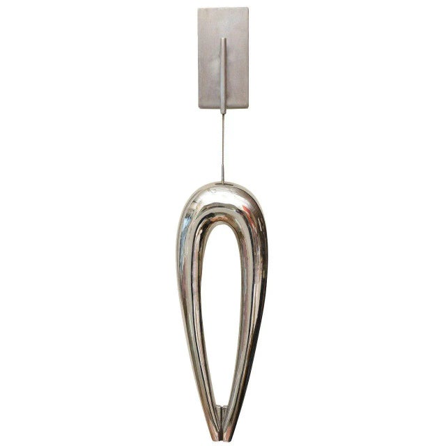 Modernist Limited Edition Suspended Wall Sculpture in Stainless Steel by Jim Martin For Sale - Image 10 of 10
