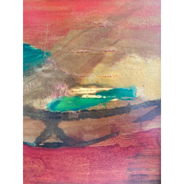 "Crossroads," Abstract Expressionist Landscape by Leon Saulter, 1963 For Sale In Sacramento - Image 6 of 8