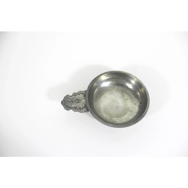 Mid 20th Century French Pewter Porringer Vintage For Sale - Image 5 of 7