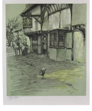 Cecil Charles Windsor Aldin, Bell Inn, Waltham St Lawrence, Circa 1930