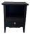 Small Black Wooden Bedside Table For Sale