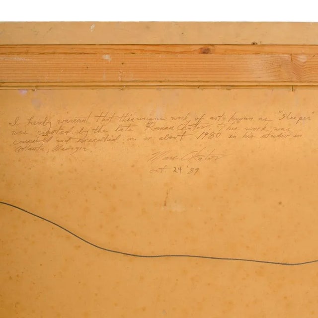 Roman Chatov (Russian-America B. 1900 - D. 1987) "Sleeper" Oil Painting For Sale In Philadelphia - Image 6 of 13