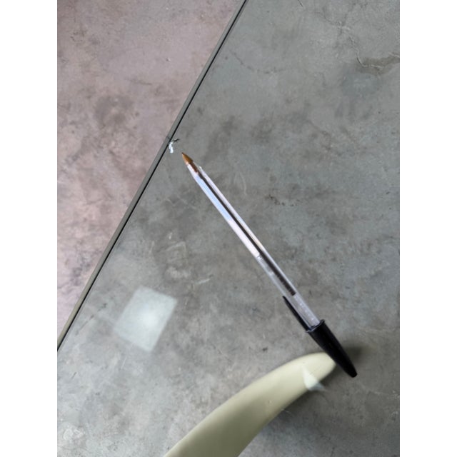 Vintage Faux Elephant Tusk & Brass Cup Glass Coffee Table For Sale In Miami - Image 6 of 12